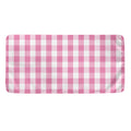 Pink And White Check Pattern Print Towel