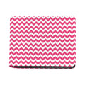 Pink And White Chevron Pattern Print Bifold Wallet