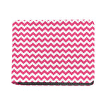 Pink And White Chevron Pattern Print Bifold Wallet