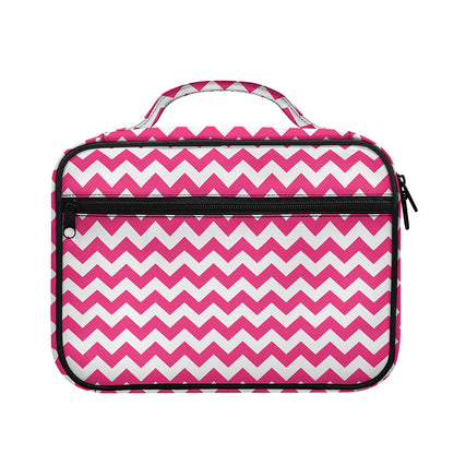 Pink And White Chevron Pattern Print Briefcase Bible Bag