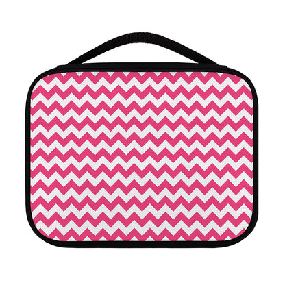 Pink And White Chevron Pattern Print Classic Bible Case