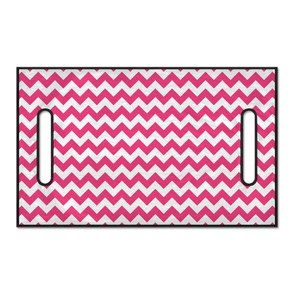Pink And White Chevron Pattern Print Golf Cart Seat Cover