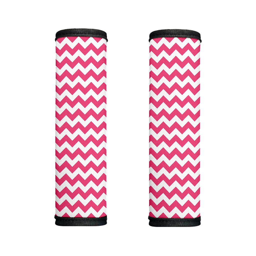 Pink And White Chevron Pattern Print Handle Covers