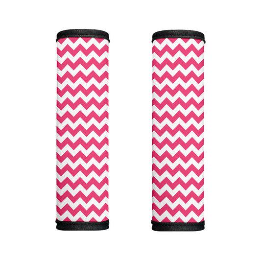 Pink And White Chevron Pattern Print Handle Covers