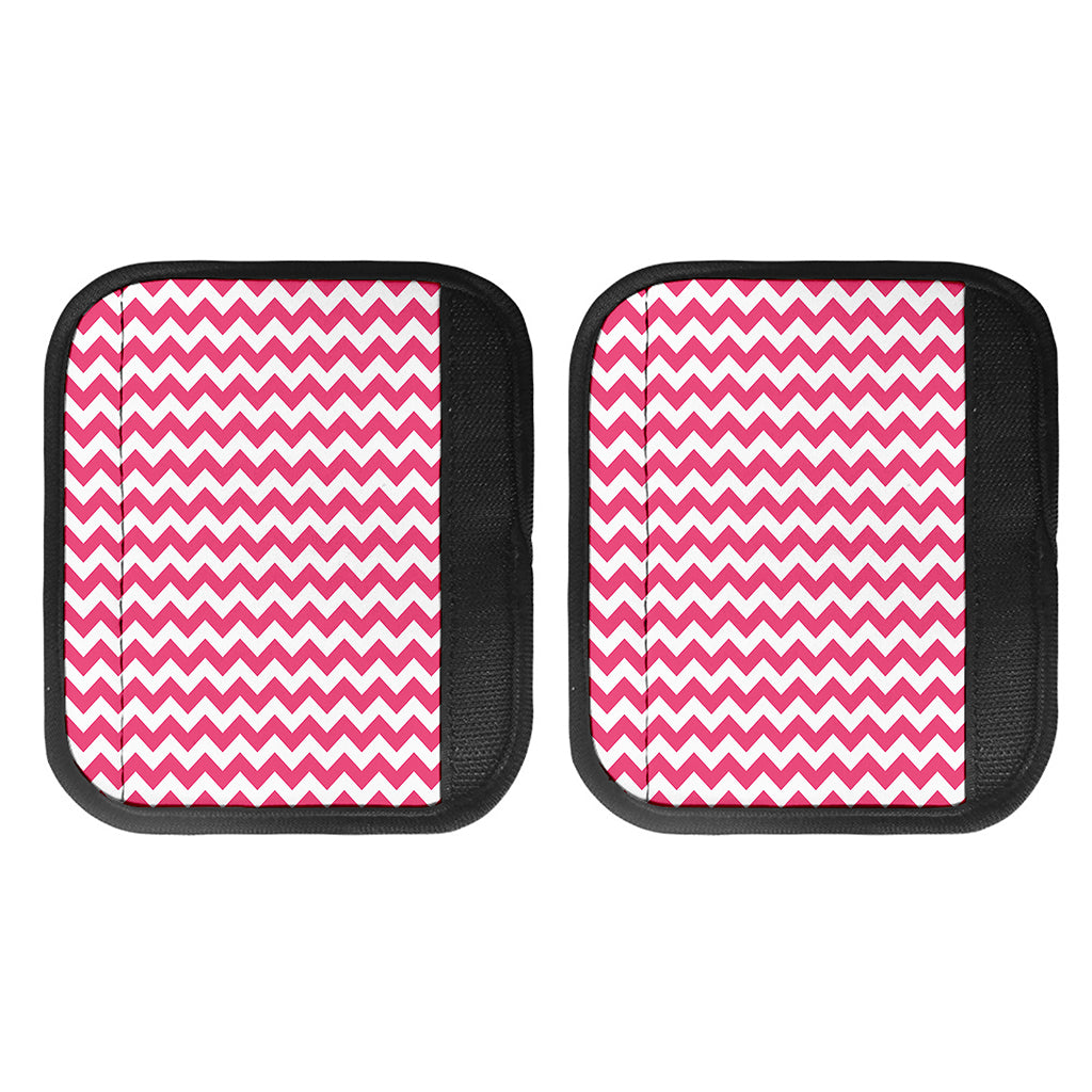 Pink And White Chevron Pattern Print Handle Covers