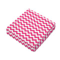 Pink And White Chevron Pattern Print Outdoor Seat Cushion Cover
