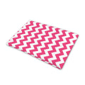 Pink And White Chevron Pattern Print Pet Cooling Mat Cover