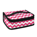 Pink And White Chevron Pattern Print Small Lunch Bag