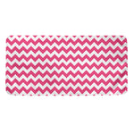 Pink And White Chevron Pattern Print Towel