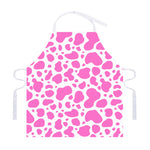 Pink And White Cow Print Adjustable Apron