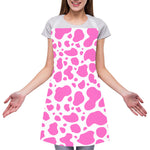 Pink And White Cow Print Adjustable Apron