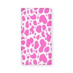 Pink And White Cow Print Baby Crib Sheet