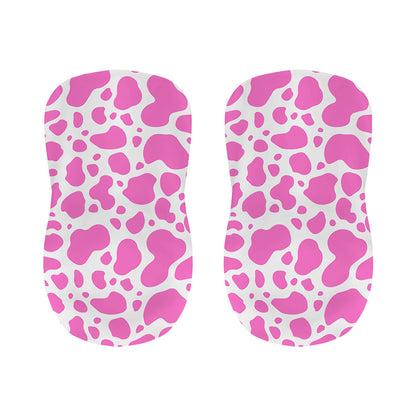 Pink And White Cow Print Bar Stool Covers