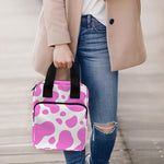 Pink And White Cow Print Bible Tote Bag