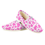 Pink And White Cow Print Casual Shoes