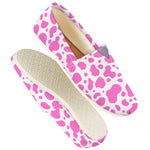 Pink And White Cow Print Casual Shoes