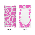 Pink And White Cow Print Changing Pad Cover