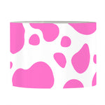 Pink And White Cow Print Drum Lamp Shade