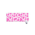 Pink And White Cow Print Extended Mouse Pad