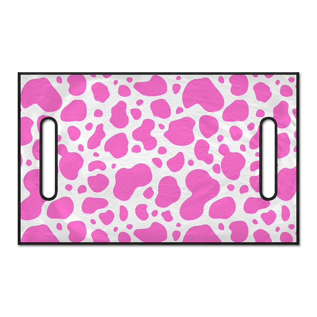 Pink And White Cow Print Golf Cart Seat Cover