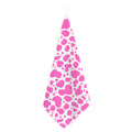 Pink And White Cow Print Hand Towel