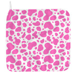 Pink And White Cow Print Hand Towel