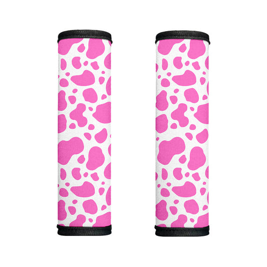 Pink And White Cow Print Handle Covers