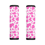 Pink And White Cow Print Handle Covers