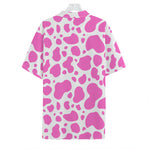 Pink And White Cow Print Hawaiian Shirt