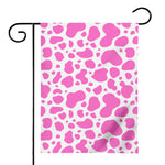 Pink And White Cow Print House Flag