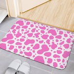 Pink And White Cow Print Indoor Door Mat