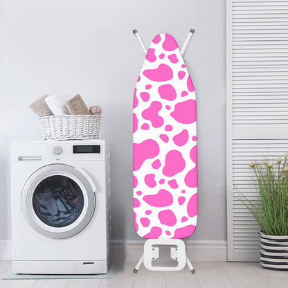 Pink And White Cow Print Ironing Board Cover