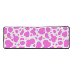 Pink And White Cow Print Long Kitchen Mat