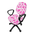 Pink And White Cow Print Office Chair Cover