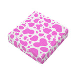 Pink And White Cow Print Outdoor Seat Cushion Cover