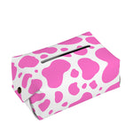 Pink And White Cow Print Rectangle Tissue Box Cover