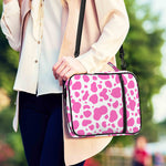 Pink And White Cow Print Shoulder Strap Bible Bag