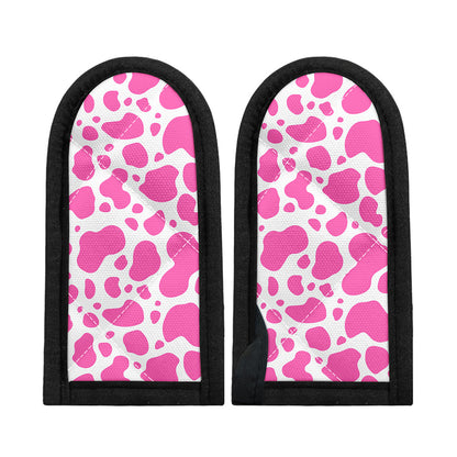 Pink And White Cow Print Skillet Handle Cover