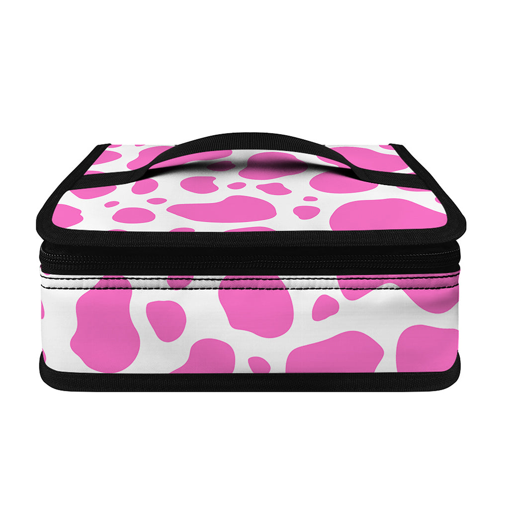Pink And White Cow Print Small Lunch Bag
