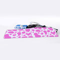 Pink And White Cow Print Sports Towel