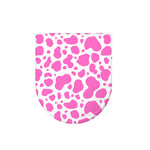Pink And White Cow Print Toilet Lid Cover