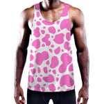 Pink And White Cow Print Training Tank Top