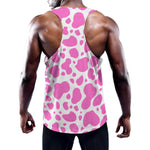 Pink And White Cow Print Training Tank Top