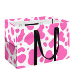 Pink And White Cow Print Utility Tote Bag