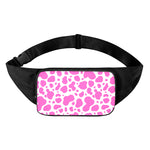 Pink And White Cow Print Waist Bag