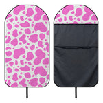 Pink And White Cow Print Waterproof Car Seat Cover
