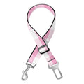 Pink And White Gingham Pattern Print Dog Seat Belt