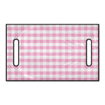 Pink And White Gingham Pattern Print Golf Cart Seat Cover