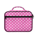 Pink And White Polka Dot Pattern Print Briefcase Bible Bag