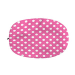 Pink And White Polka Dot Pattern Print Car Side Mirror Covers